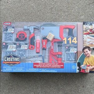 Creative Construction Kids Carpenter Tool Set - Red and Gray